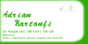 adrian martonfi business card