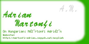 adrian martonfi business card